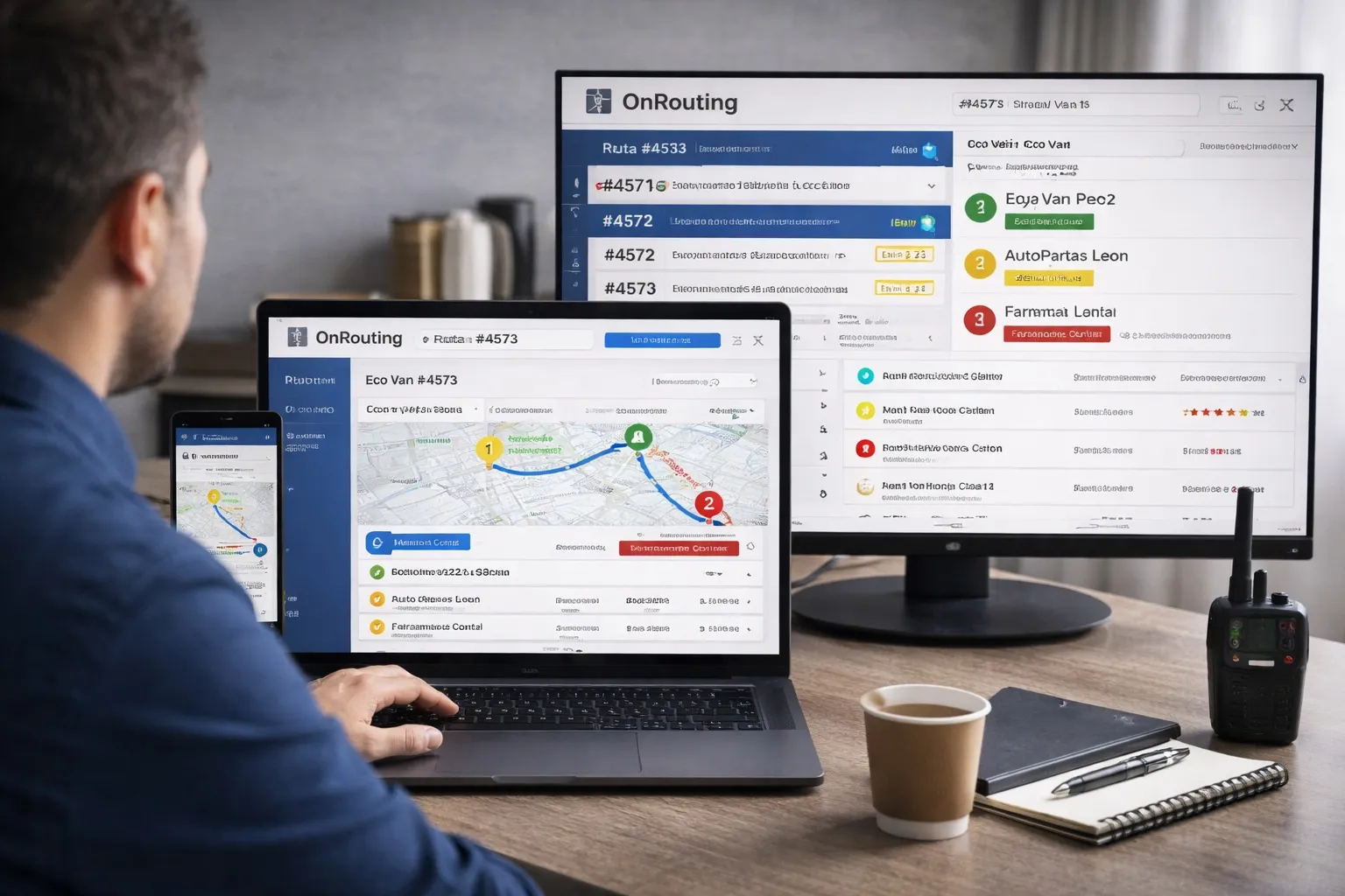 Control y verificación de rutas multidestino